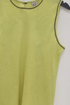 BASERANGE linen vest TODY-SL-SP24 green and yellow
